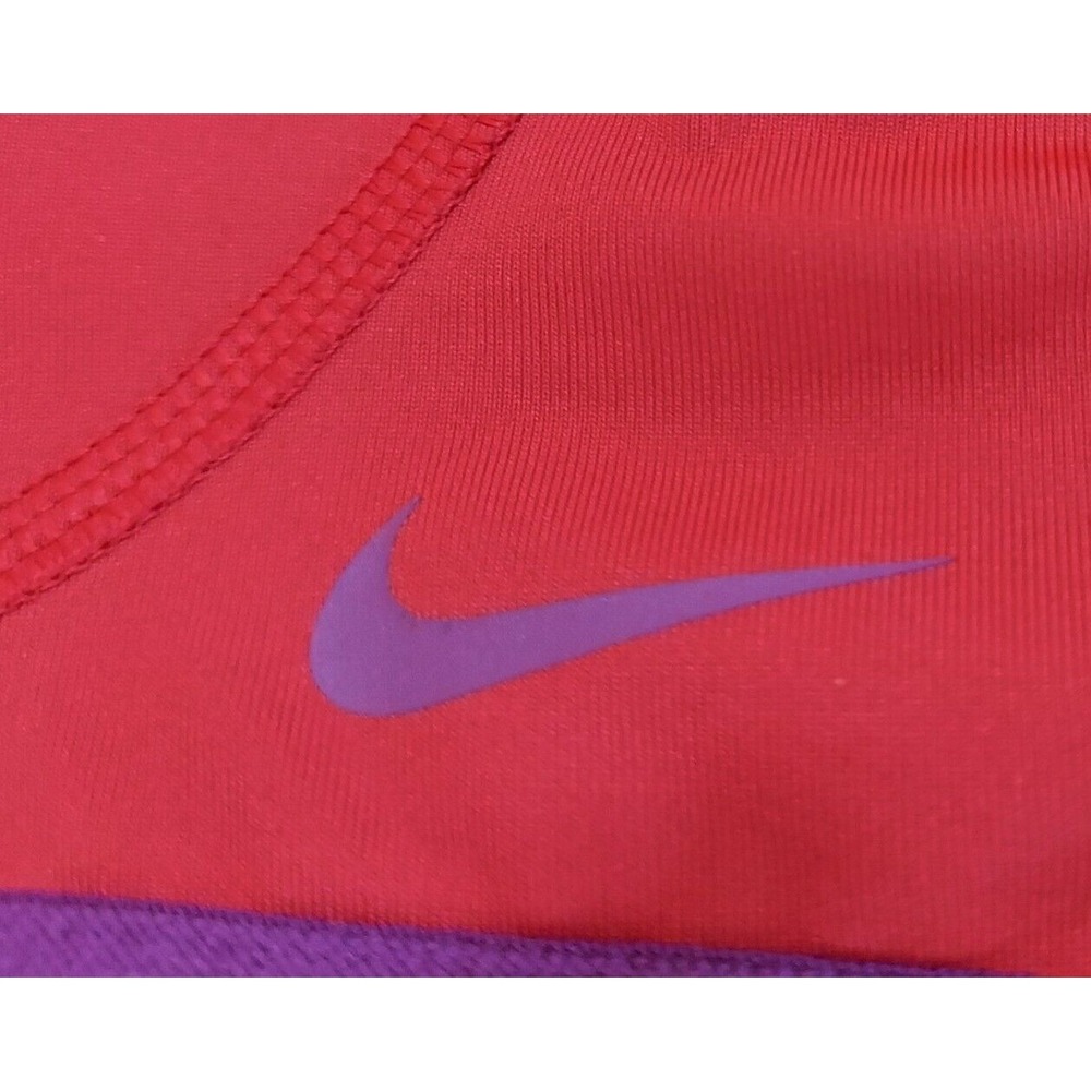 NIKE PRO FIERCE Dri-Fit Medium Support Sports Bra 620279 Crimson Purple Small S - Picture 5 of 7